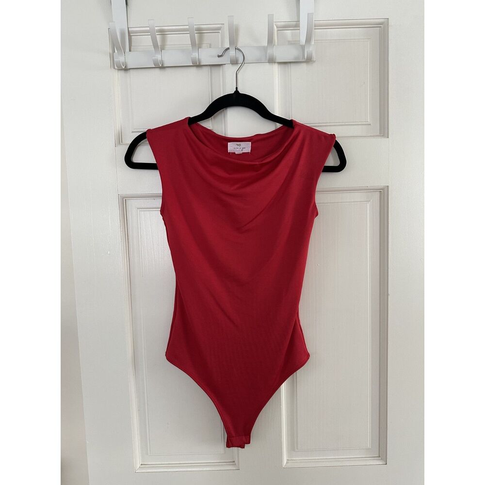 NWOT Live in the Moment Red Bodysuit